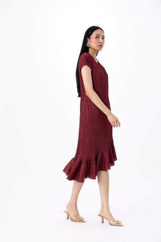 Dawn Dress - Sangria Maroon