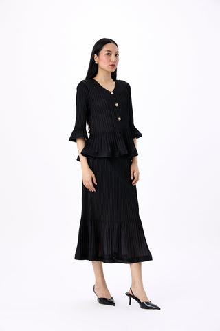 Merylyn Skirt Set - Black
