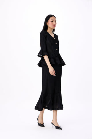 Merylyn Skirt Set - Black