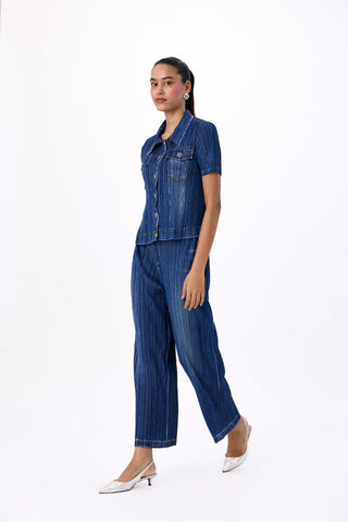 Emilia Denim Wash Set - Navy