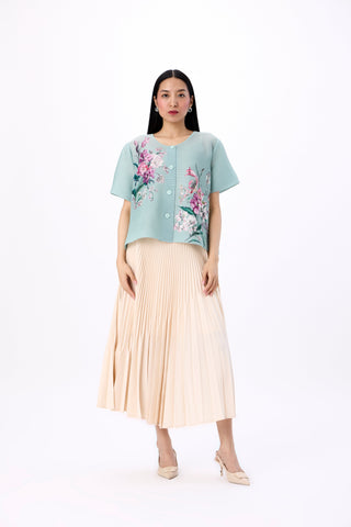 Mira Floral Top - Mint