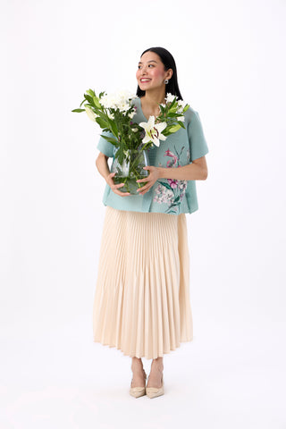 Mira Floral Top - Mint