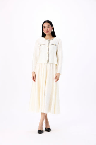 Victoria Satin Set - Ivory