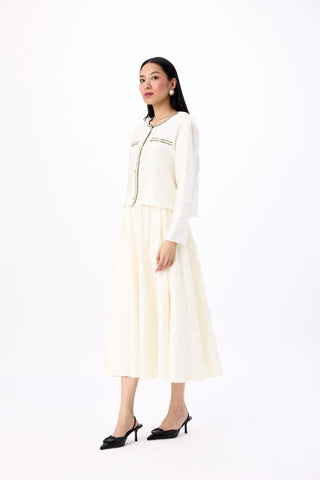 Victoria Satin Set - Ivory