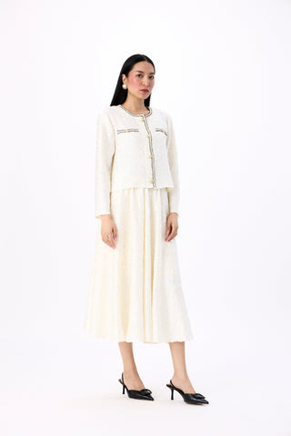 Victoria Satin Set - Ivory