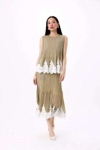 Nerina Set - Oyster Olive