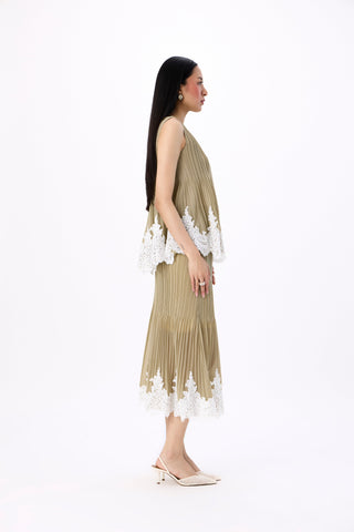 Nerina Set - Oyster Olive