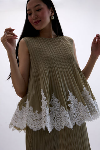 Nerina Set - Oyster Olive