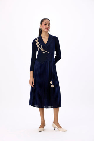 Lillian Wrap Dress - Navy