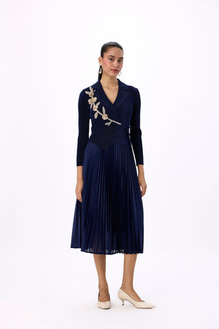 Lillian Wrap Dress - Navy