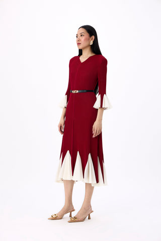 Eliana Dress - Dark Red