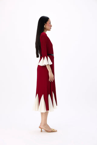 Eliana Dress - Dark Red