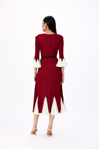 Eliana Dress - Dark Red