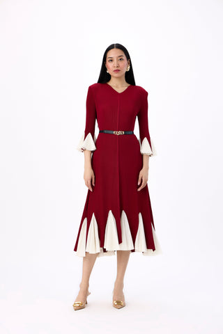 Eliana Dress - Dark Red