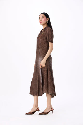 Levy Denim Shirt Dress - Coffee