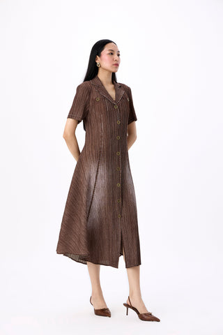 Levy Denim Shirt Dress - Coffee