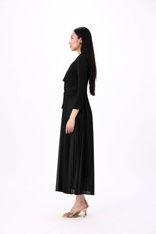 Abigail Wrap Dress - Black