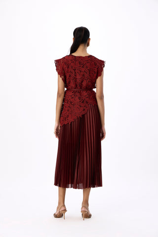 Cora Dress - Garnet Brown