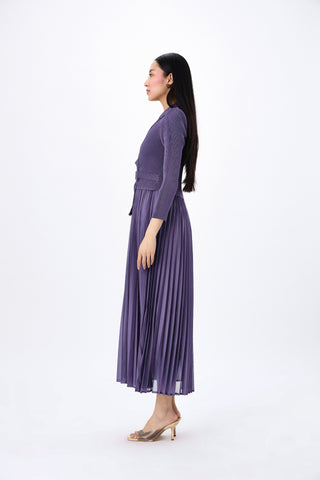 Abigail Wrap Dress - Purple