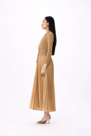 Abigail Wrap Dress - Light Mocha