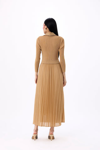 Abigail Wrap Dress - Light Mocha