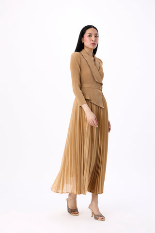 Abigail Wrap Dress - Light Mocha