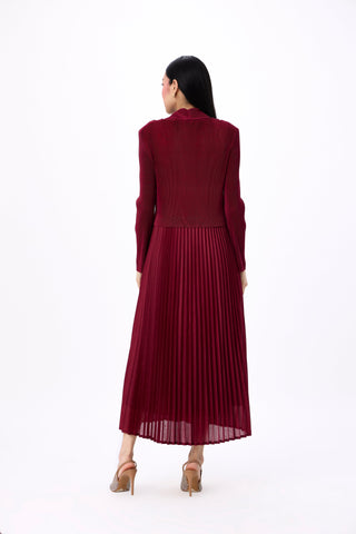 Shelly Dress - Maroon