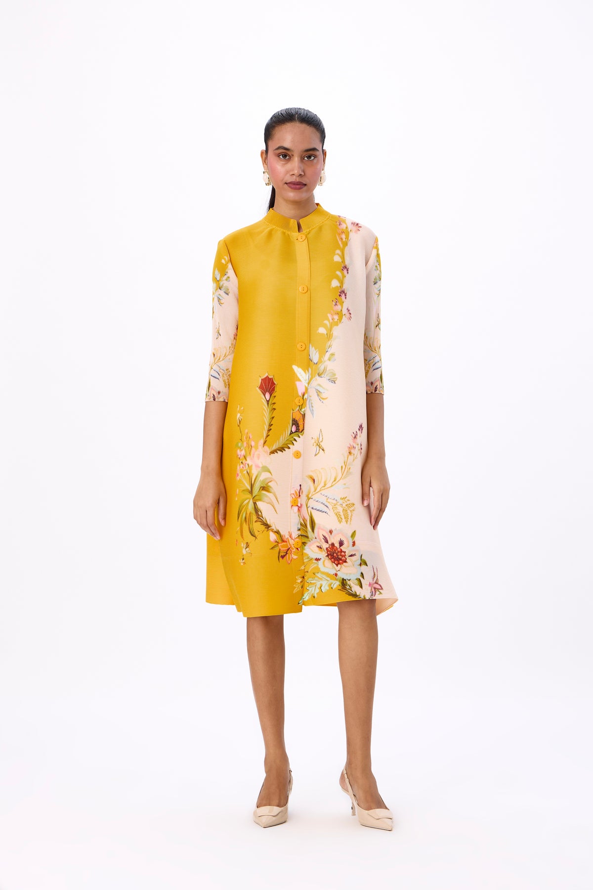Rory Print Dress - Yellow