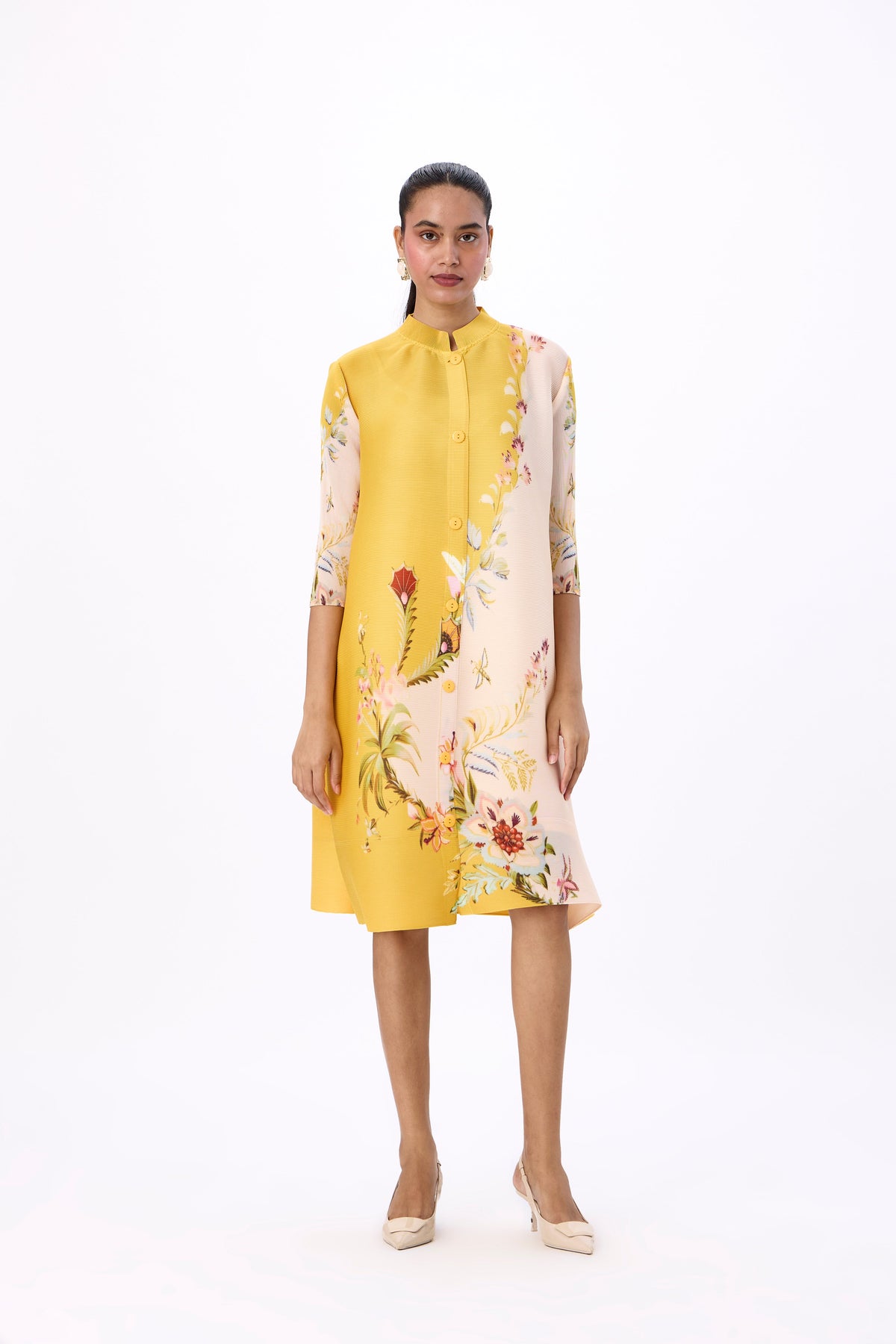 Rory Print Dress - Yellow