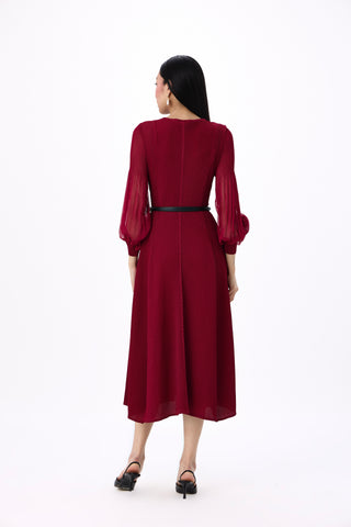 Rosalie Dress - Deep Red