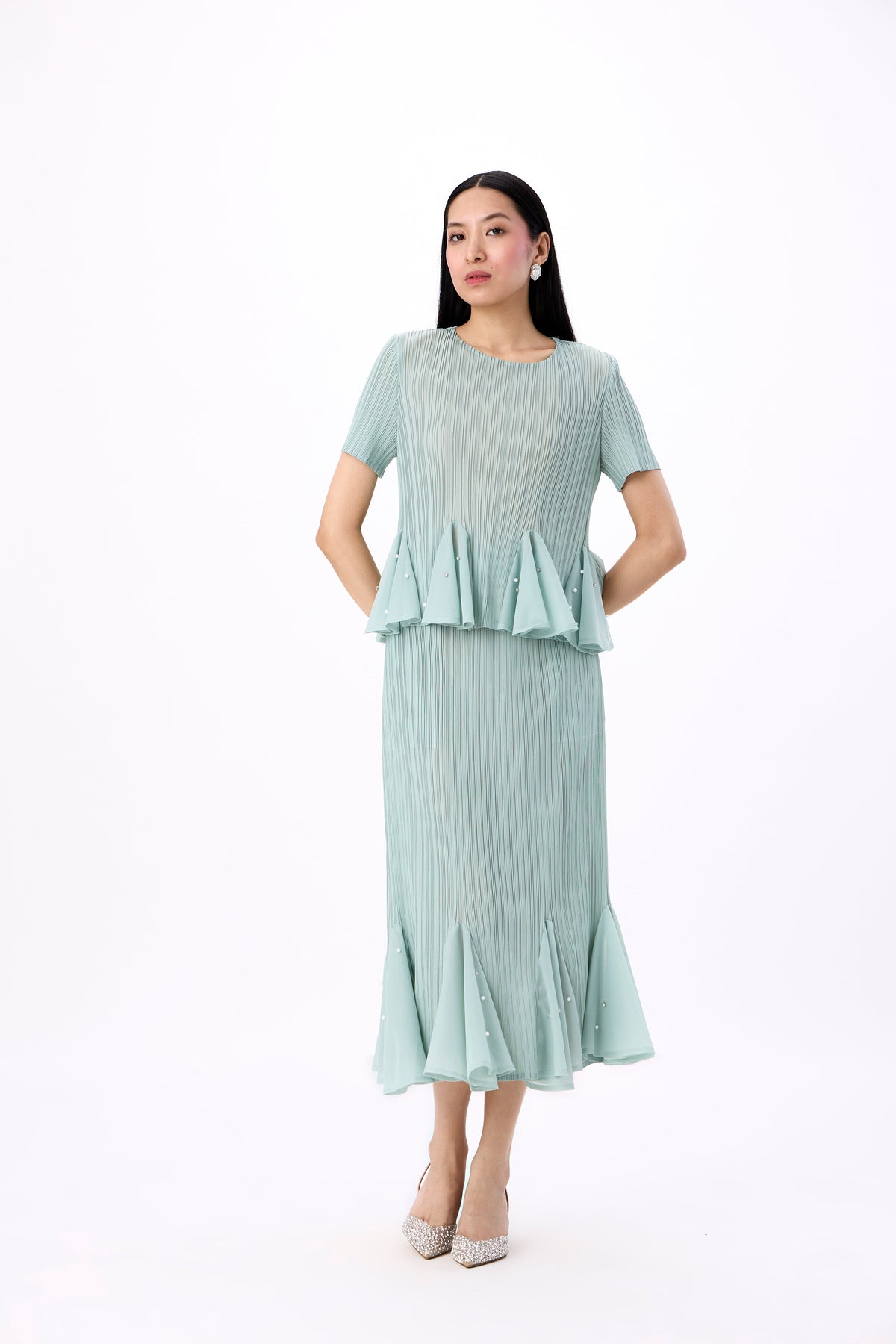 Briana Skirt Set - Mint