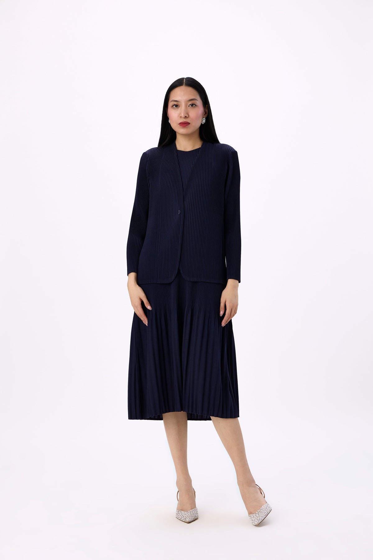 Irene 2 Piece jacket Dress - Navy
