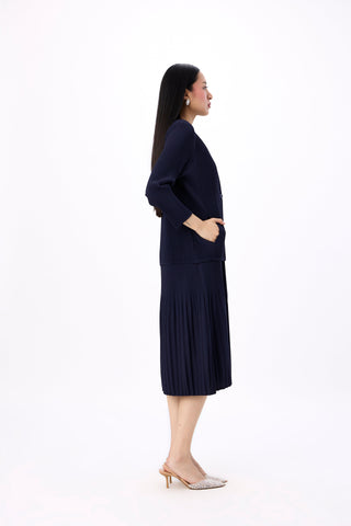 Irene 2 Piece jacket Dress - Navy