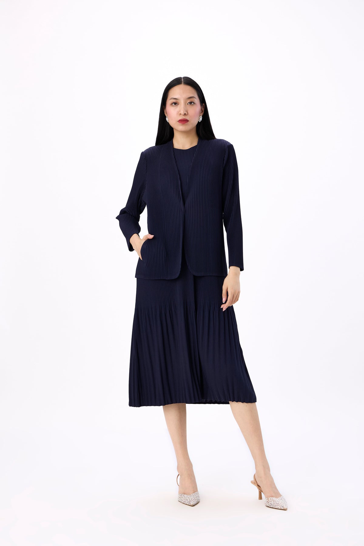 Irene 2 Piece jacket Dress - Navy