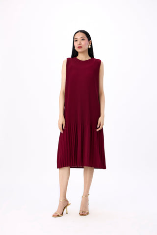 Irene 2 Piece jacket Dress - Maroon
