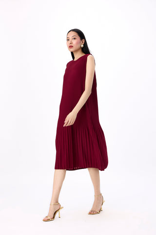 Irene 2 Piece jacket Dress - Maroon