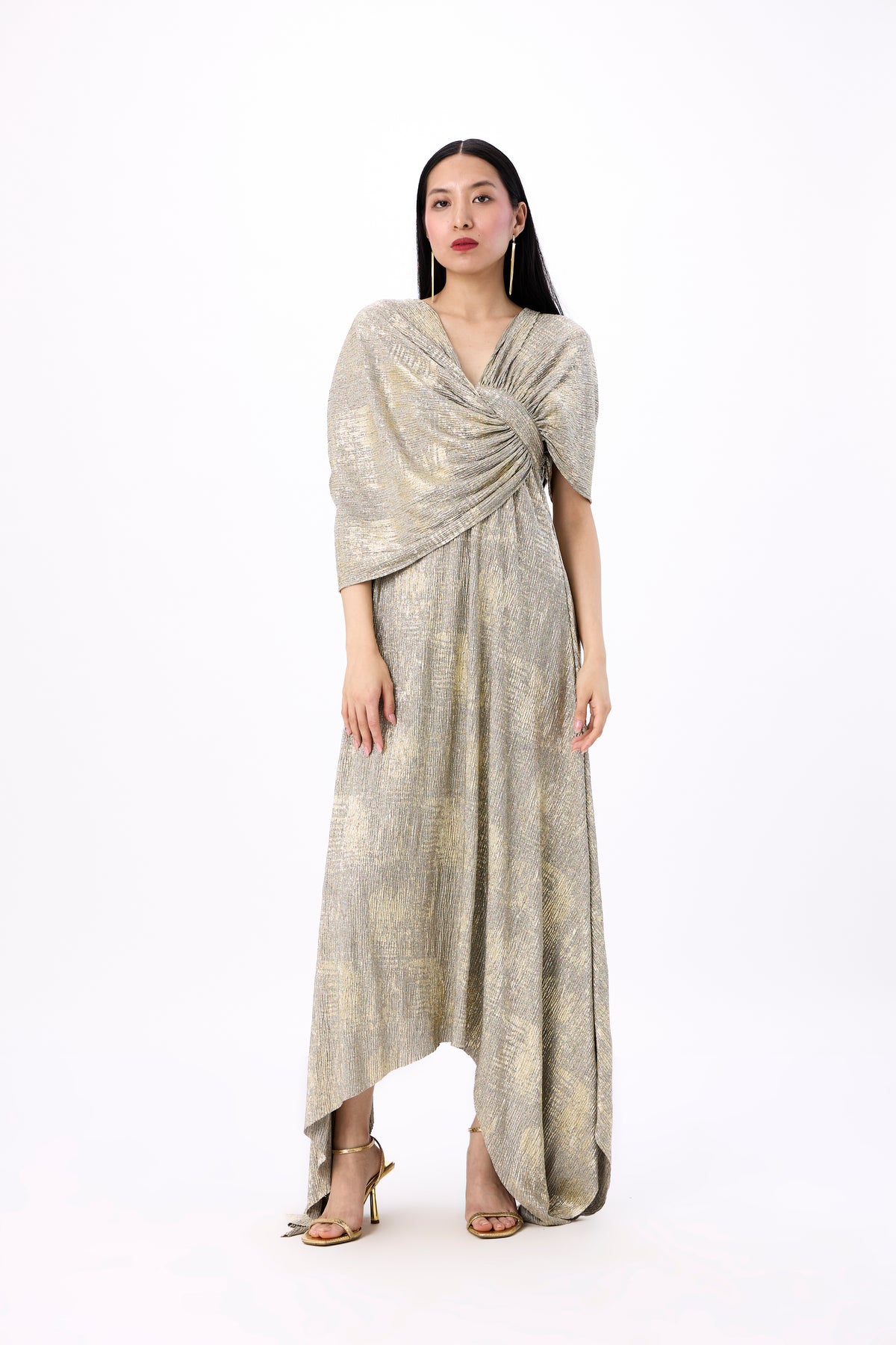 Juliana Dress - Mint & Beige