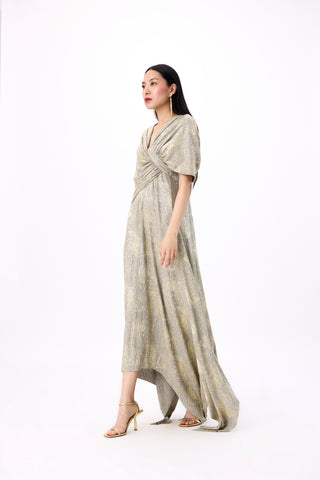 Juliana Dress - Mint & Beige