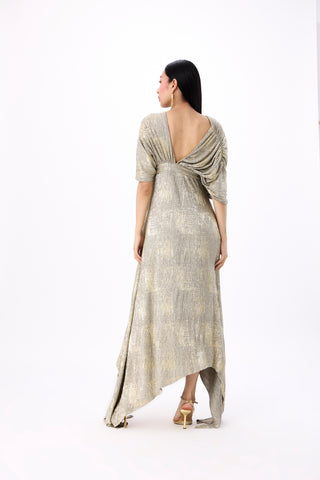 Juliana Dress - Mint & Beige