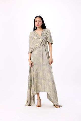 Juliana Dress - Mint & Beige