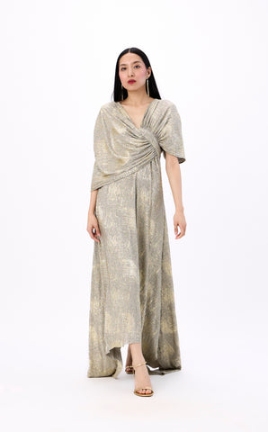 Juliana Dress - Mint & Beige