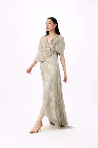 Juliana Dress - Mint & Beige