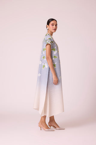Jenna Print Dress - Pale Blue