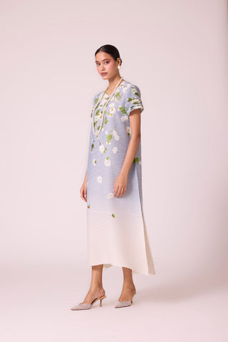 Jenna Print Dress - Pale Blue