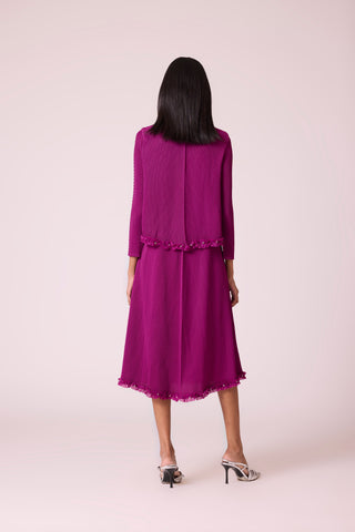 Emelline Jacket Dress - Magenta Rose