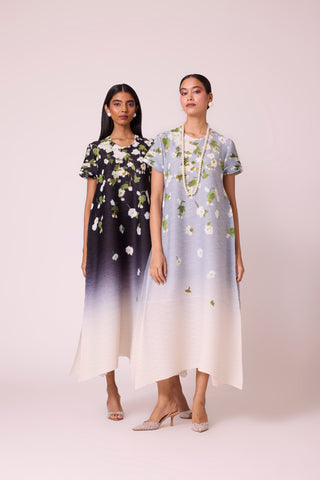 Jenna Print Dress - Pale Blue