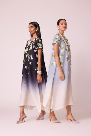 Jenna Print Dress - Pale Blue