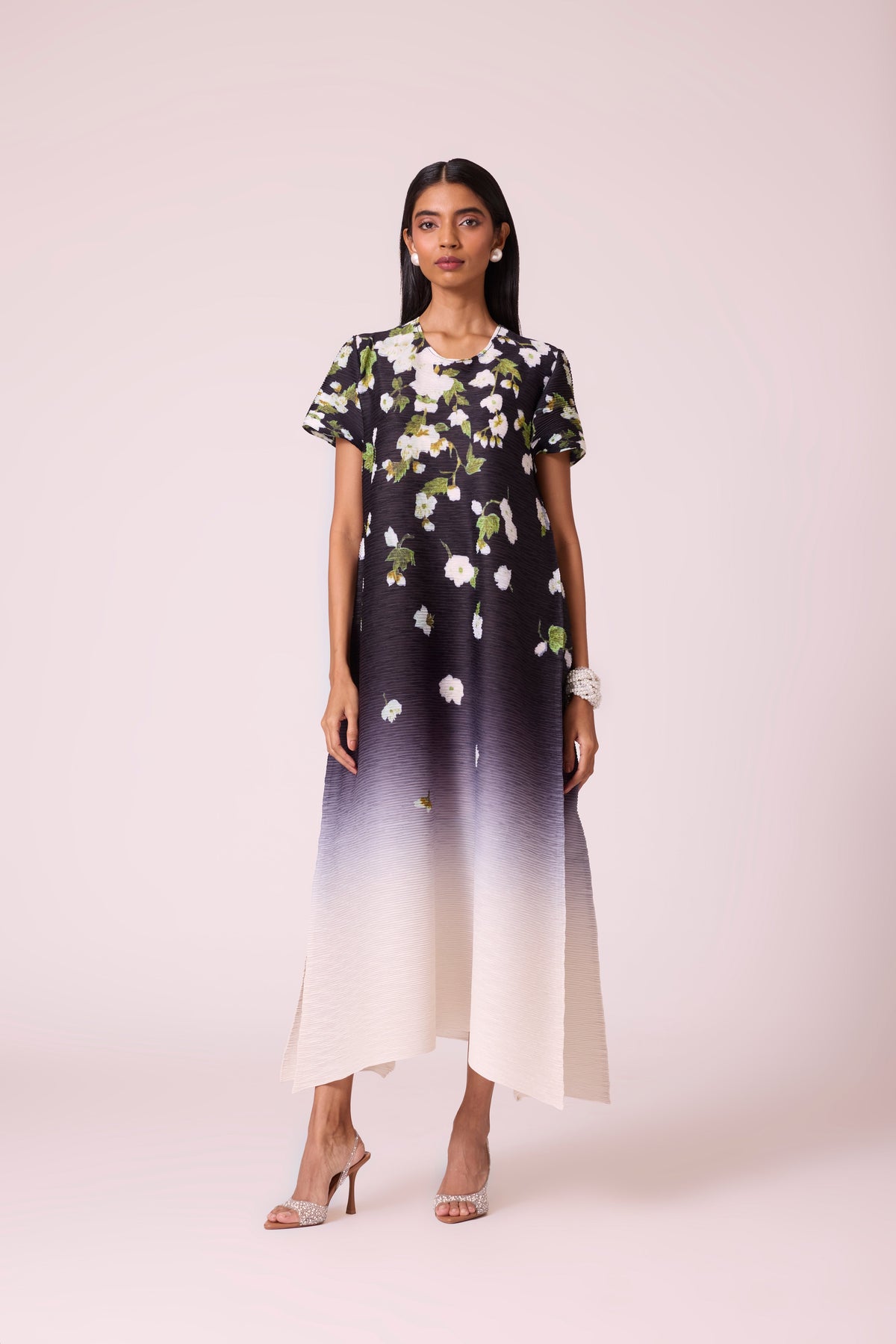 Jenna Print Dress - Black