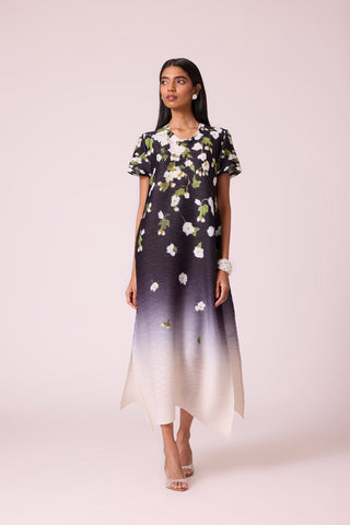 Jenna Print Dress - Black