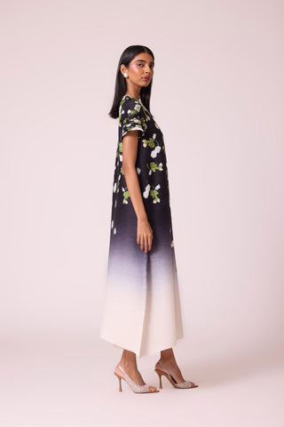 Jenna Print Dress - Black